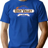 Where Is High Valley Idaho T -Shirt T-Shirt for Men & Women, T-Shirts Graphic Tee - Blue