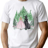 Wicked Castle Watercolor Art T-Shirt for Men & Women, T-Shirts Graphic Tee - White
