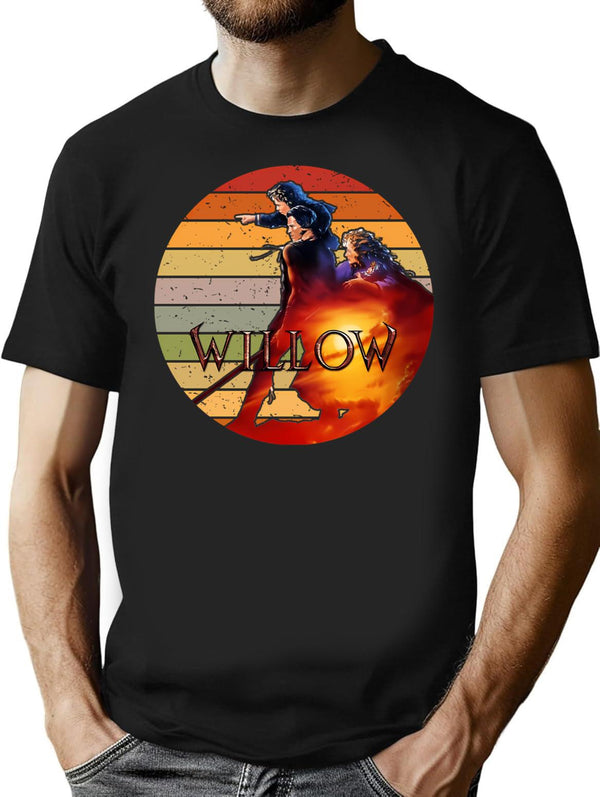 Willow Vintage Movie Minimalist Graphic T-Shirt - Unisex Streetwear Tee - Black