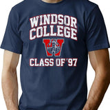 Windsor College Class Of 97 (Scream 2) T-Shirt for Men & Women, T-Shirts Graphic Tee - Navy
