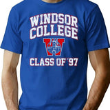 Windsor College Class Of 97 (Scream 2) T-Shirt for Men & Women, T-Shirts Graphic Tee - Blue