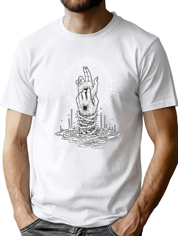 Winya No. 116 T-Shirt for Men & Women, T-Shirts Graphic Tee - White