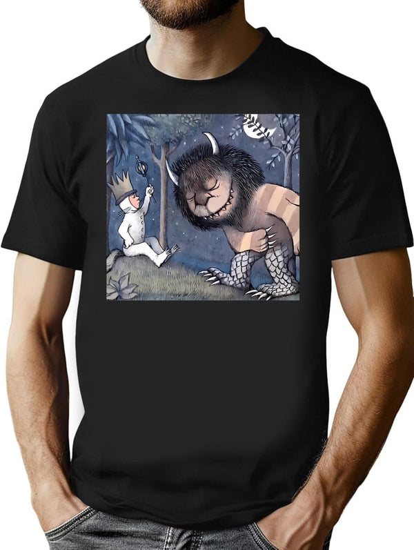 Wolf Trainer Minimalist Graphic T-Shirt - Unisex Streetwear Tee - Black