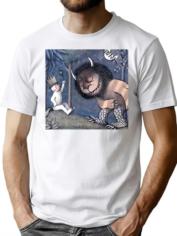 Wolf Trainer Minimalist Graphic T-Shirt - Unisex Streetwear Tee - White
