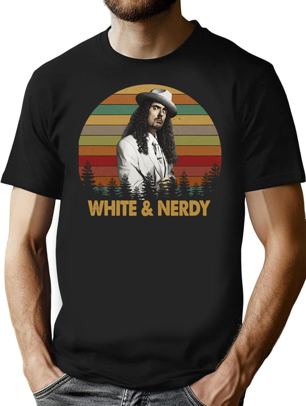 Wonderful Memory Rock Al White And Nerdy Vintage Cute T-Shirt for Men & Women, T-Shirts Graphic Tee - Black