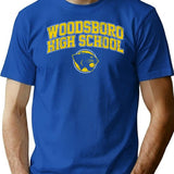 Woodsboro High School T-Shirt for Men & Women, T-Shirts Graphic Tee - Blue