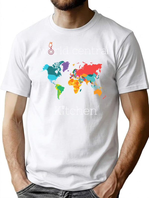 World Central Kitchen Active Minimalist Graphic T-Shirt - Unisex Streetwear Tee - White
