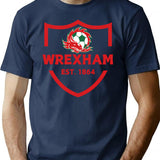 Wrexham Est. 1864 Celebrate The Legacy T-Shirt for Men & Women, T-Shirts Graphic Tee - Navy