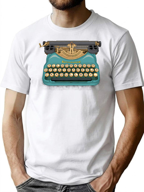 Writer'S Block T-Shirt for Men & Women, T-Shirts Graphic Tee - White