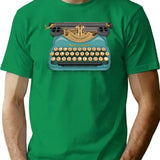 Writer'S Block T-Shirt for Men & Women, T-Shirts Graphic Tee - Green