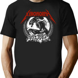 Xenomorph Alien Metal T-Shirt for Men & Women, T-Shirts Graphic Tee - Black