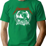 Xenomorph Alien Metal T-Shirt for Men & Women, T-Shirts Graphic Tee - Green