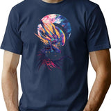Xenomorph From Alien And Romulus T-Shirt for Men & Women, T-Shirts Graphic Tee - Navy