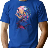 Xenomorph From Alien And Romulus T-Shirt for Men & Women, T-Shirts Graphic Tee - Blue