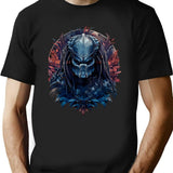 Yautja Predator Hunter Awesome Print Design T-Shirt for Men & Women, T-Shirts Graphic Tee - Black