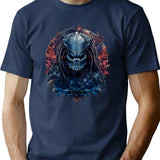 Yautja Predator Hunter Awesome Print Design T-Shirt for Men & Women, T-Shirts Graphic Tee - Navy