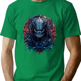 Yautja Predator Hunter Awesome Print Design T-Shirt for Men & Women, T-Shirts Graphic Tee - Green