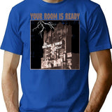 Your Room Is Ready - Hollywood Tower Hotel T-Shirt for Men & Women, T-Shirts Graphic Tee - Blue
