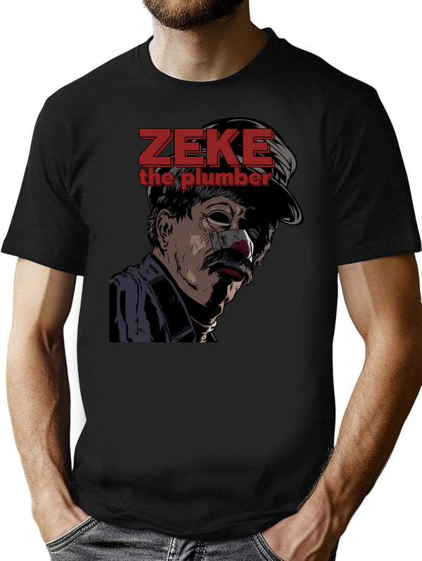 Zeke The Plumber T-Shirt for Men & Women, T-Shirts Graphic Tee - Black