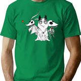 Zero Scraps And Sparky Dog Tim Burton Movies T-Shirt for Men & Women, T-Shirts Graphic Tee - Green